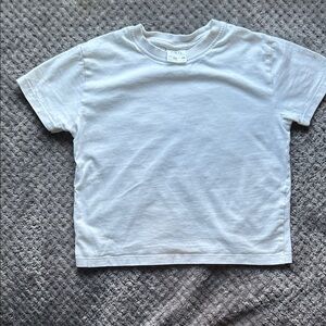 Zara Kids White Short Sleeve Tee